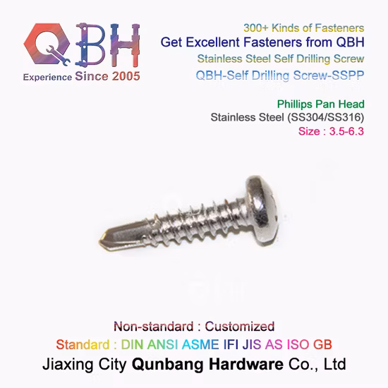 Qbh Standard personnalisé zinc noir HDG traitement thermique Dacromet Geomet nickel galvanisé